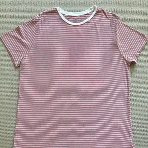Goodfellow & Co Red Striped T-Shirt